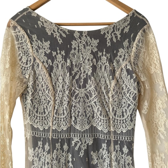 Free People Lace Boho Dress Ivory - Picture 7 of 15